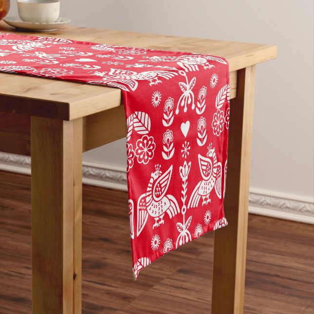 Chemin De Table Court Phoenix Bird Fold Art Imprimer (In Situ)