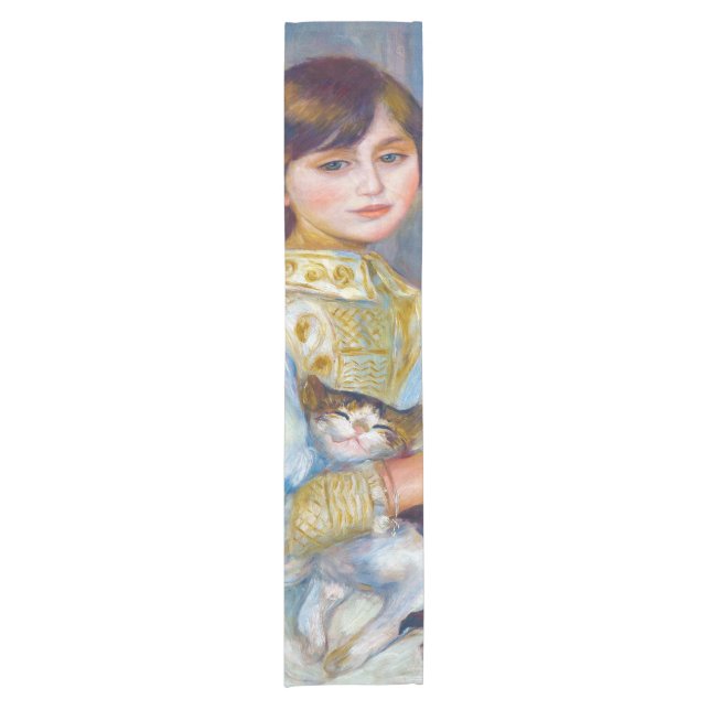 Chemin De Table Court Pierre-Auguste Renoir - Enfant avec chat (Devant)