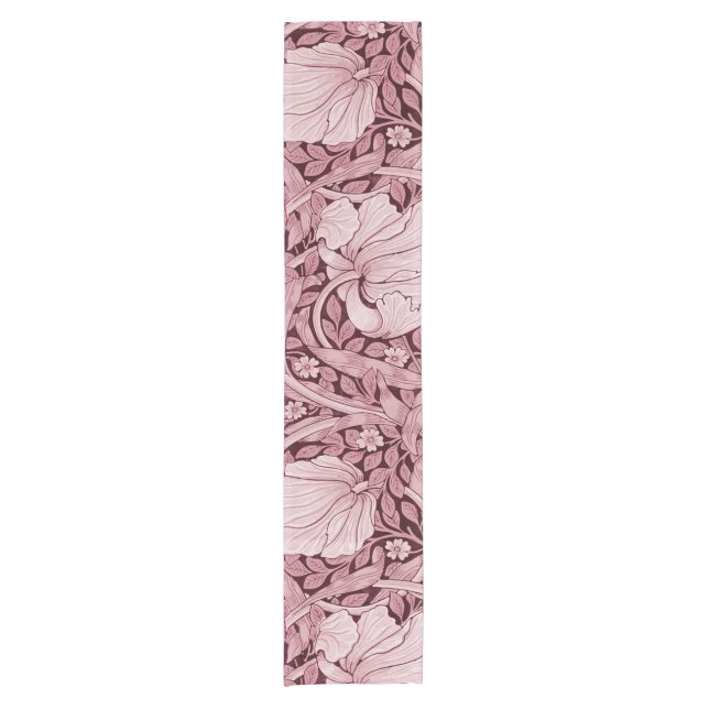 Chemin De Table Court Pimpernel Maroon, William Morris (Devant)