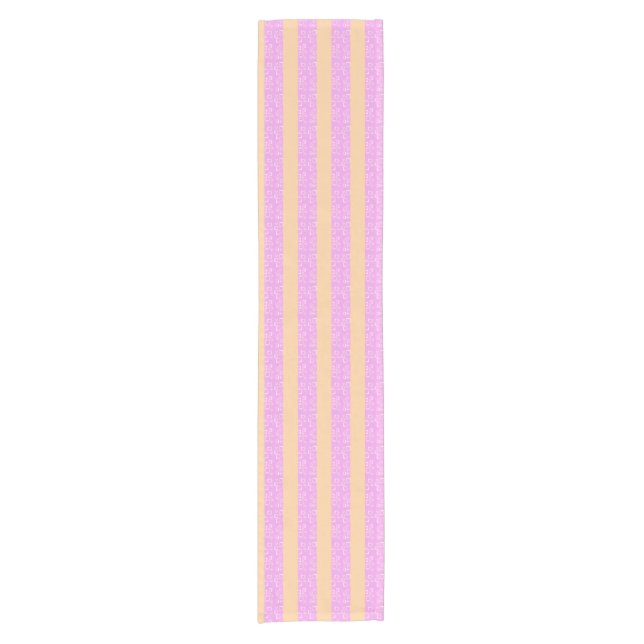 Chemin De Table Court Pink Geometric  (Devant)