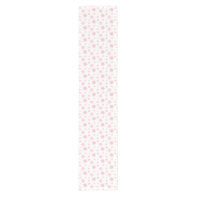 Chemin De Table Court Pink Whimsflake Motif esthétique (Devant)