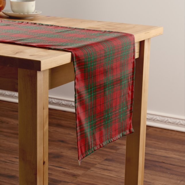 Chemin De Table Court Plaid de tartan écossais de Cummings de Cumming de (In Situ)