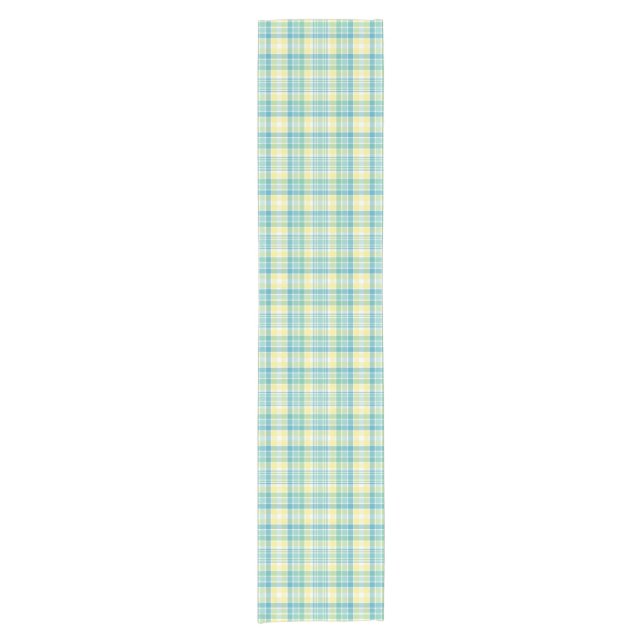 Chemin De Table Court Plaid en pastel (Devant)