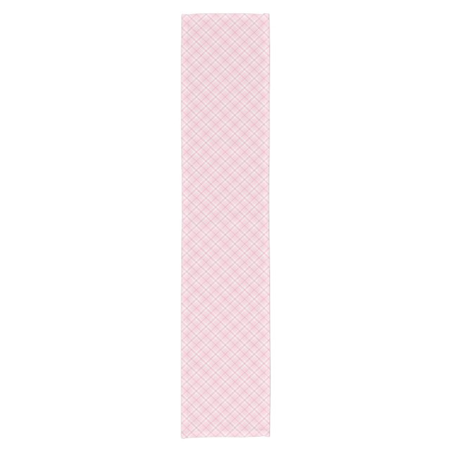 Chemin De Table Court Plaid rose-clair (Devant)