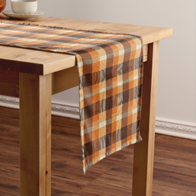 Chemin De Table Court Plaids d'automne  (In Situ)