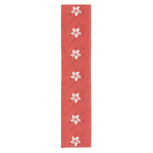 Chemin De Table Court Plan rouge Plan HONG KONG Drapeau 14"x72"