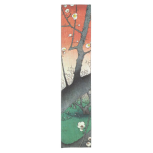 Chemin De Table Court Plum à fleurs, Hiroshige