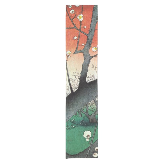 Chemin De Table Court Plum à fleurs, Hiroshige (Devant)