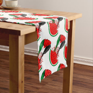 Chemin De Table Court Poing de résistance palestinienne sur le symbole d