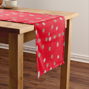 Chemin De Table Court Pois rouges
