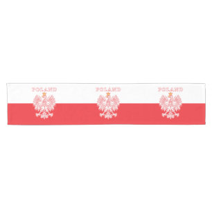 Chemin De Table Court Pologne avec aigle rouge polonais