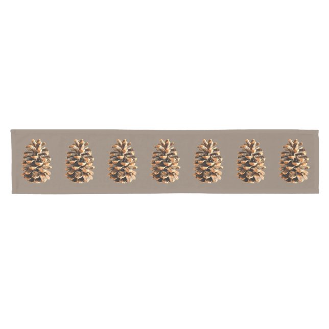 Chemin De Table Court Pomme de pin (Horizontal)