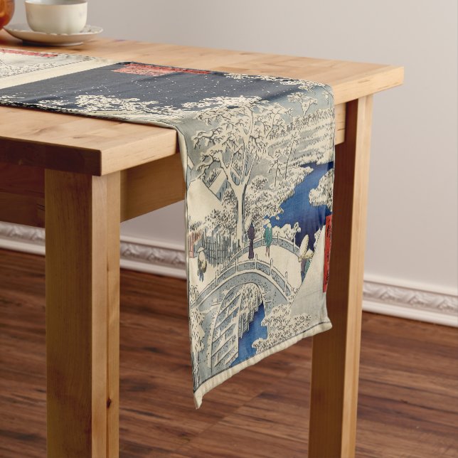 Chemin De Table Court Pont en tambour à Meguro et à colline de coucher (In Situ)