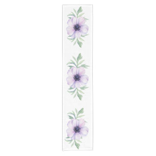 Chemin De Table Court "Poppy pourpre"