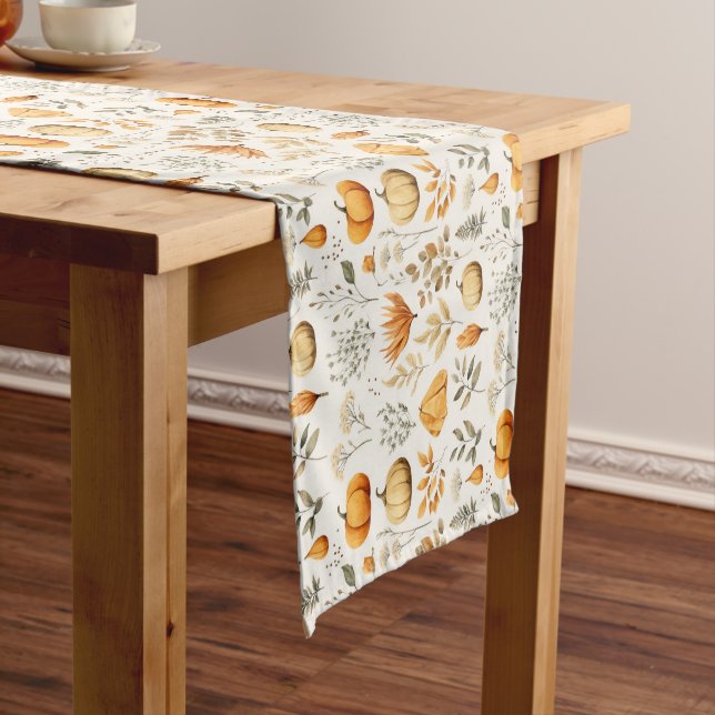 Chemin de table court pour Thanksgiving Citrouille (In Situ)