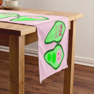 Chemin De Table Court Prêt pour la pop bébé fille Baby shower de pois ro