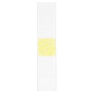 Chemin De Table Court publicité jaune pastel personnalisée couleur unie