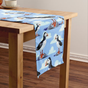Chemin De Table Court Puffin Cute Oiseau de mer Atlantique