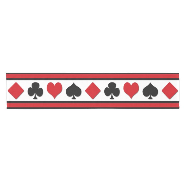 Chemin De Table Court Quatre combinaisons de cartes (Horizontal)