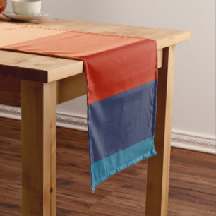 Chemin De Table Court Rayures Arc-en-Ciel Couleurs Vintage Vieil Style C