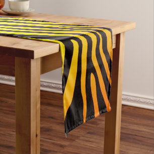 Chemin De Table Court Rayures de tigre