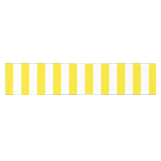 Chemin De Table Court Rayures jaunes horizontales
