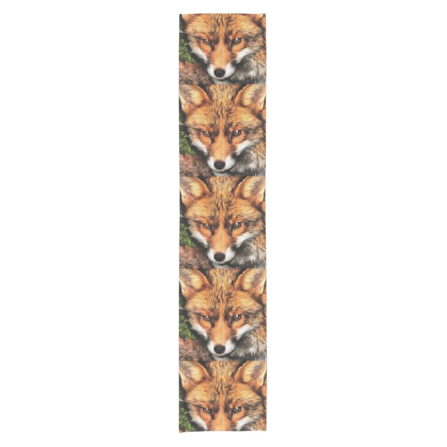 Chemin De Table Court Red Fox Beau Art de la faune (Devant)
