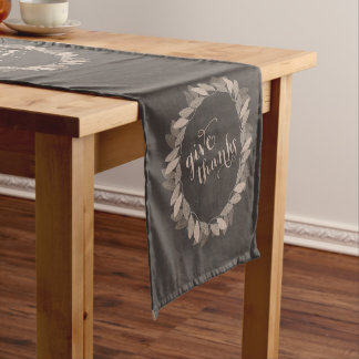 Chemin De Table Court Remerciements à la couronne d'automne | Thanksgivi