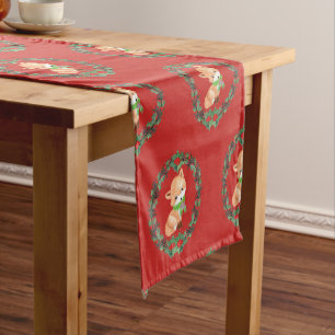 Chemin De Table Court Renard fantaisiste Couronne