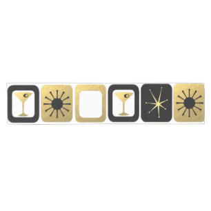 Chemin De Table Court Rétro coureur fascinant de Tableau d'or