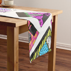Chemin De Table Court Rétro enregistreurs à cassettes modelés des ann