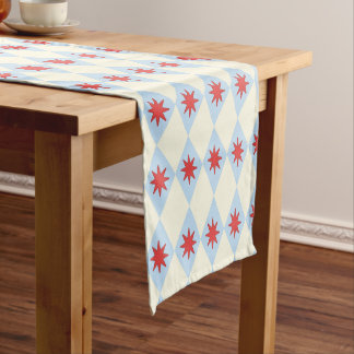 Chemin De Table Court Retro Funhaus Étoile de Diamant de Cirque