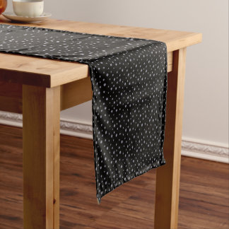 Chemin De Table Court Rhinestones on black