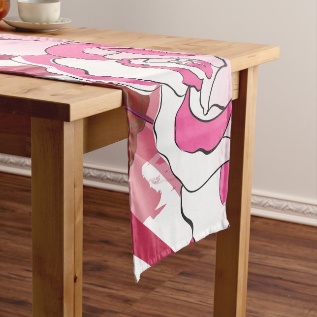 Chemin De Table Court Rose 33 (In Situ)