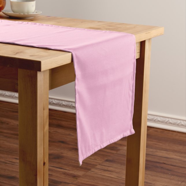 Chemin De Table Court Rose bébé (In Situ)