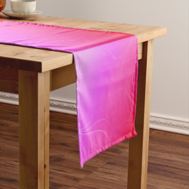 Chemin De Table Court Roses indien (In Situ)