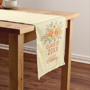 Chemin De Table Court Roses jaunes