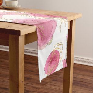 Chemin De Table Court Roses roses