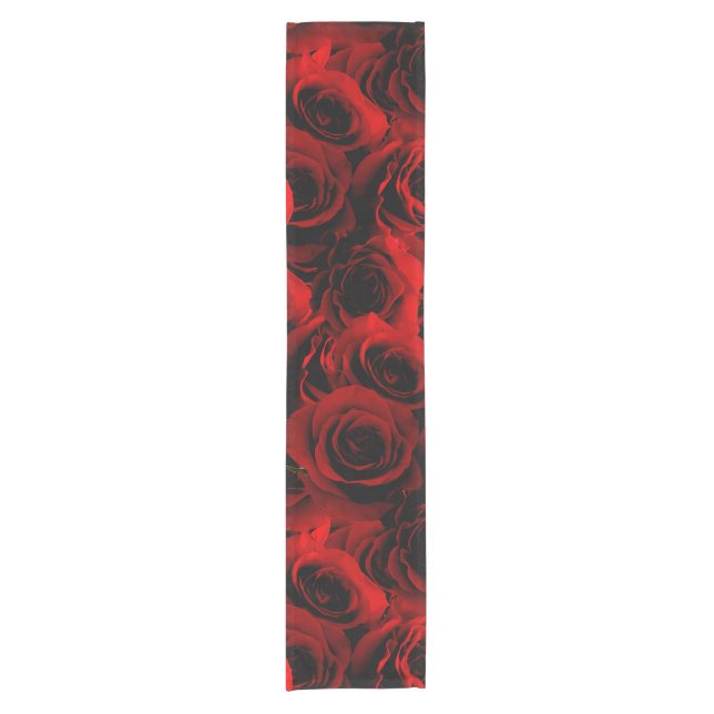 Chemin De Table Court Roses rouge foncé pour vous (Devant)