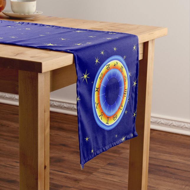 Chemin De Table Court Roue Zodiac (In Situ)