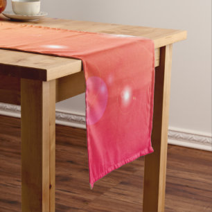 Chemin De Table Court Runner De Table À Motifs Rose Et Orange