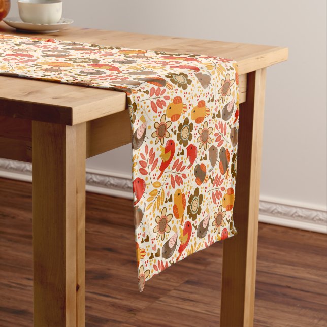 Chemin De Table Court Runner de table d'automne lunaire (In Situ)