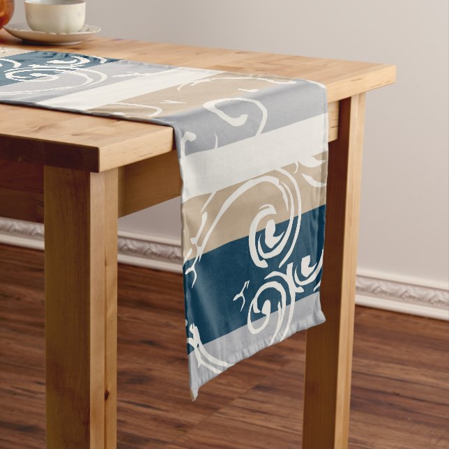 Chemin De Table Court Runner de table de bande et de rotation classique (In Situ)