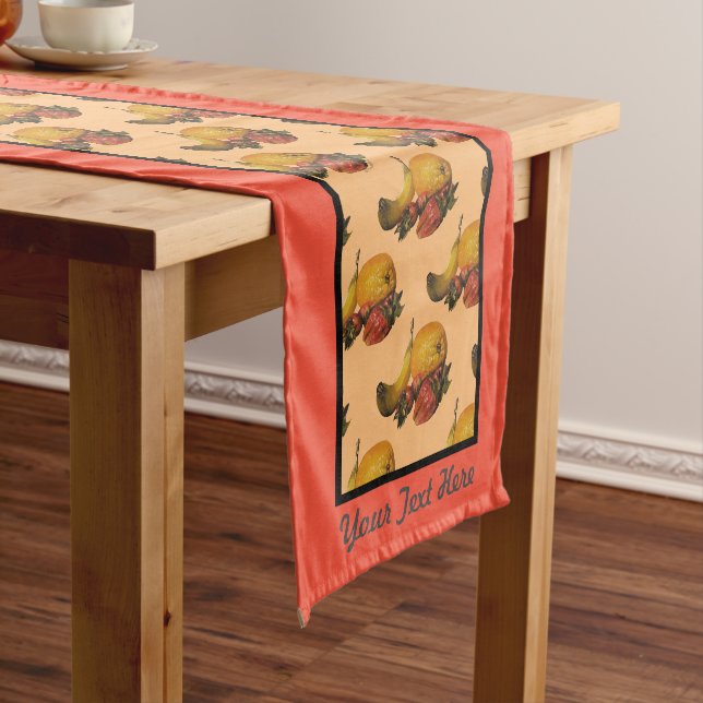 Chemin De Table Court Runner de table de fruits - Personnalisation facul (In Situ)