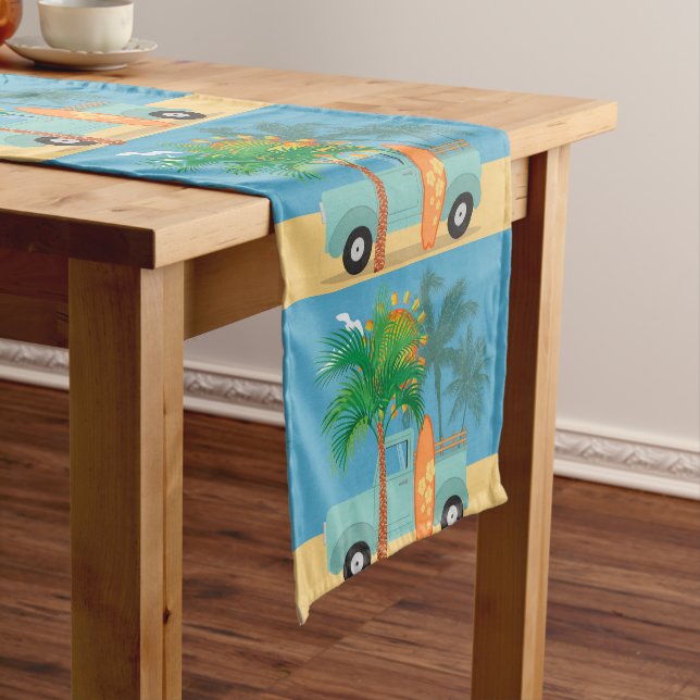 Chemin De Table Court Runner de table de surfeurs (In Situ)