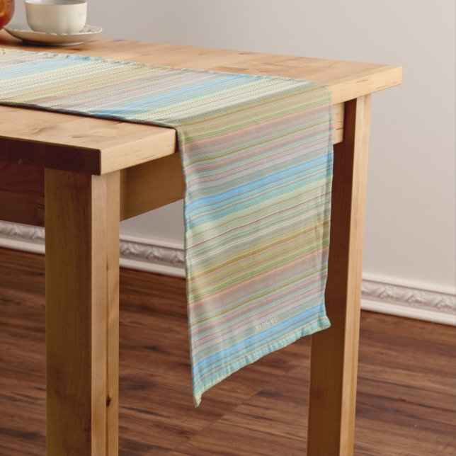 Chemin De Table Court Runner de table HAMbyWG - Lignes Pastel (In Situ)