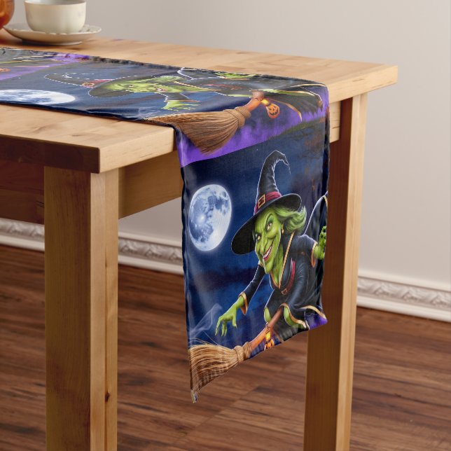 Chemin De Table Court Runner table Halloween/Sorcière (In Situ)