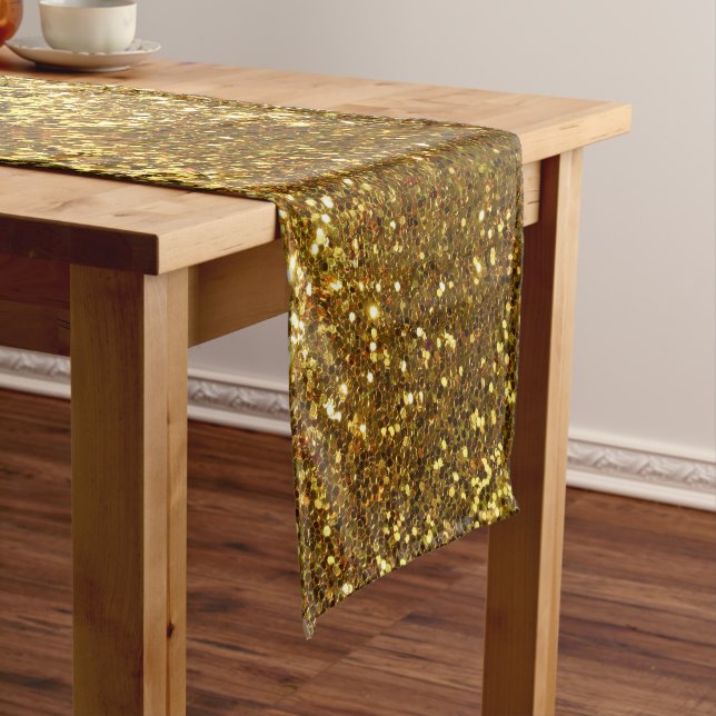 Chemin De Table Court Runner table Parties scintillant or (In Situ)