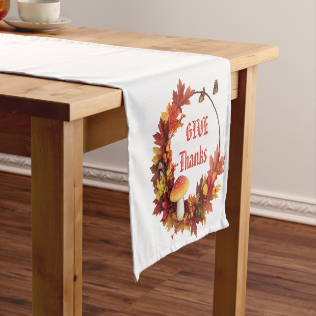 Chemin De Table Court Russe automne donner merci (In Situ)