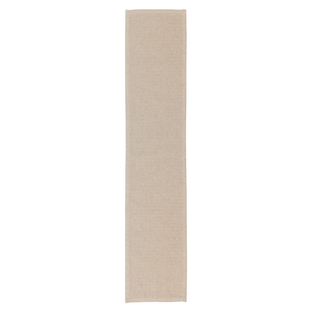 Chemin De Table Court Rustique Kraft papier blanc Modèle personnalisé (Devant)